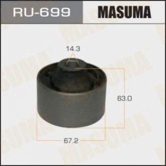 RU699 MASUMA Сайлентблок переднего нижнего рычага передний Honda Civic (12-) (RU699) MASUMA