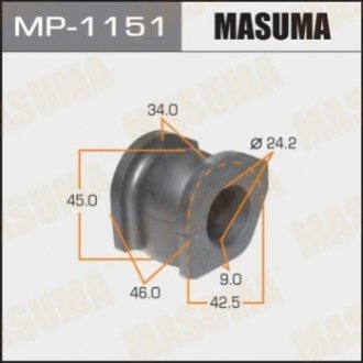 MP1151 MASUMA Втулка стабилизатора переднего Honda Civic (05-) (Кратно 2 шт) (MP1151) Masuma