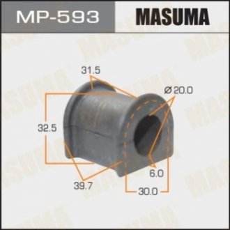 MP593 MASUMA Втулка стабилизатора переднего Toyota (Кратно 2 шт) (MP593) Masuma