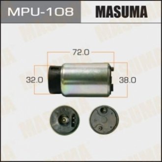 MPU108 MASUMA Бензонасос электрический (без сеточки) Toyota (MPU108) MASUMA