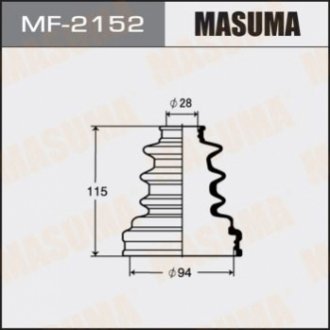 MF2152 MASUMA Пыльник ШРУСа внутреннего Toyota Hilux (-05) (MF2152) MASUMA