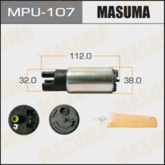 MPU107 MASUMA Бензонасос электрический (+сеточка) Toyota (MPU107) MASUMA