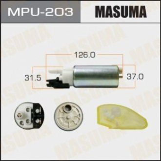 MPU203 MASUMA Бензонасос электрический (+сеточка) Nissan (MPU203) MASUMA