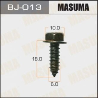 BJ013 MASUMA Саморез 6x18мм (комплект 10шт) Mitsubishi (BJ013) Masuma