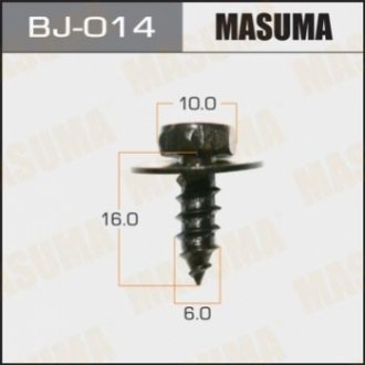 BJ014 MASUMA Саморез 6x16мм (комплект 10шт) Toyota (BJ014) Masuma