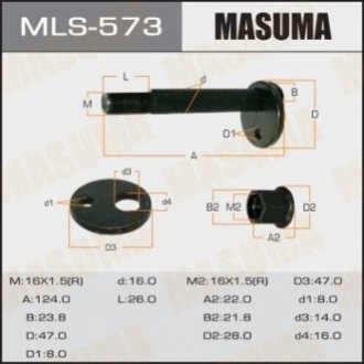 MLS573 MASUMA Болт развальный Toyota Hilux (00-05) (MLS573) Masuma