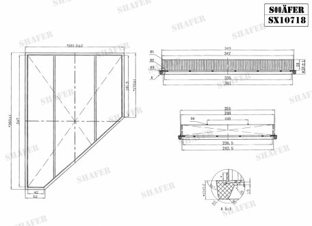 SX10718 SHAFER Фільтр повітряний Buick Enclave, Cadillac XT5, XT6, Chevrolet Blazer, Traverse, GMC Acadia (17-) (US