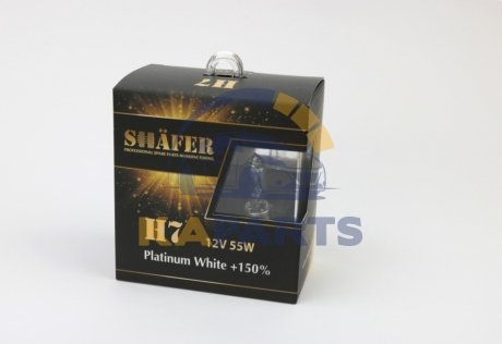 SL3007P SHAFER Лампа галогенова H7 12V55W Platinum White +150% (комплект, картонний бокс 2шт)