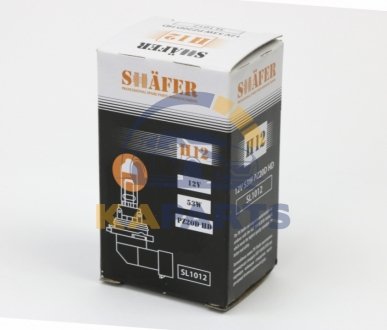 SL1012 SHAFER Лампа галогенова H12 12V 53W PZ20D HD (картона упаковка 1шт)