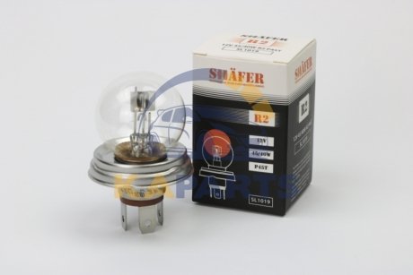 SL1019 SHAFER Лампа галогенова R2 12V 45/40W P45T (картона упаковка 1шт)