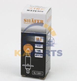 SL1201 SHAFER Лампа галогенова H1 24V 70W P14.5S (картона упаковка 1шт)