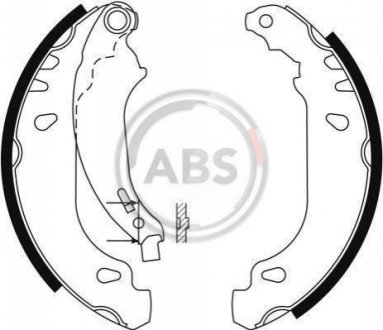 9124 A.B.S. Гальмівні колодки зад. Peugeot 206 98- (Bosch)