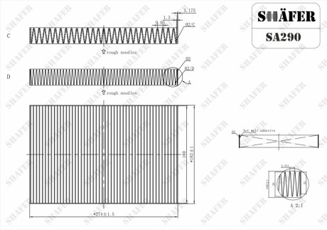 SA290 SHAFER Фильтр салону Nissan Maxima A33 (00-04)