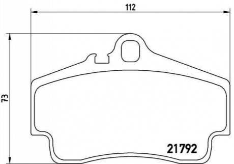 P65 008 BREMBO Гальмівні колодки дискові