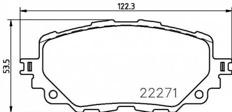 P49 054 BREMBO Гальмівні колодки дискові