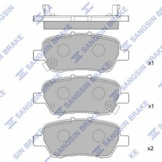 SP2104 Hi-Q (SANGSIN) Колодки дискового гальма