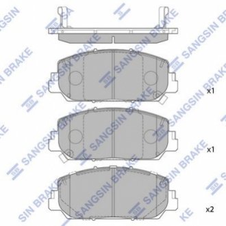 SP1789 Hi-Q (SANGSIN) Кт. Гальмiвнi колодки