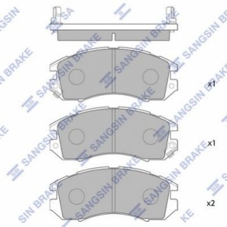 SP1120 Hi-Q (SANGSIN) Колодки гальмівні дискові