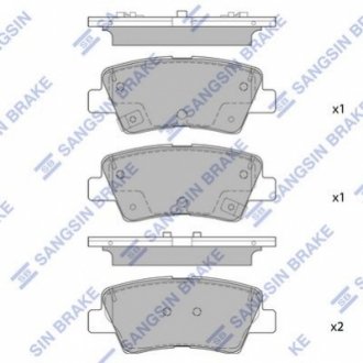 SP1851 Hi-Q (SANGSIN) Кт. Гальмiвнi колодки