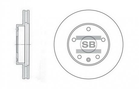 SD3006 Hi-Q (SANGSIN) Гальмівний диск передній