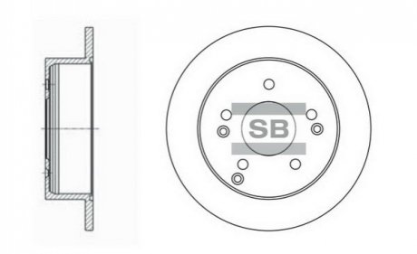 SD1006 Hi-Q (SANGSIN) Диск гальмівний