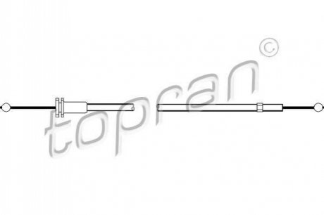 102988 TOPRAN / HANS PRIES Трос замка капота