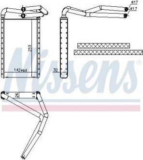 707177 NISSENS Радиатор опалення