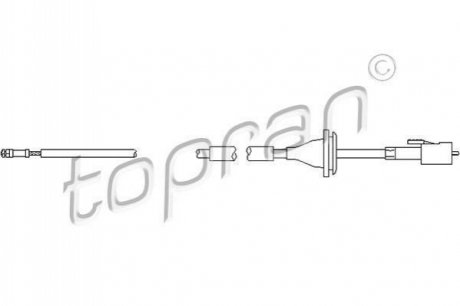 103336 TOPRAN / HANS PRIES Трос спідометра