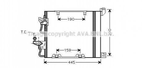 OL5368D AVA COOLING Конденсатор кондиционер