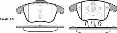 P1349300 WOKING Гальмівні колодки перед. Citroen C4 Picasso 06-/Peugeot 5008 09- (ATE)