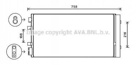 RTA5483D AVA COOLING Радіатор кодиціонера