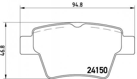 P61 080 BREMBO Гальмівні колодки дискові