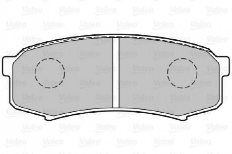 301777 Valeo Гальмівні колодки дискові MITSUBISHI/TOYOTA Pajero/LandCruiser/Prado "2,4-4,5 "R "84>>