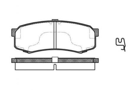 P513304 WOKING Гальмівні колодки зад. Toyota Land Cruiser 84-