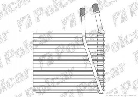 2405P8-3 Polcar Испаритель кондиционера