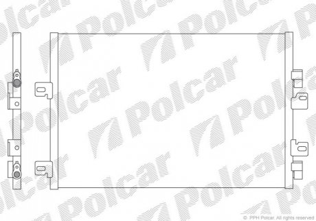 6061K8C2 Polcar Радиаторы кондиционера