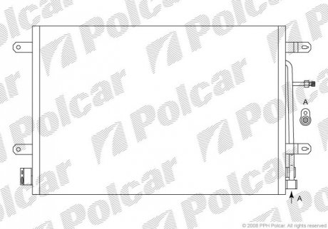 1335K8C1 Polcar Радиаторы кондиционера