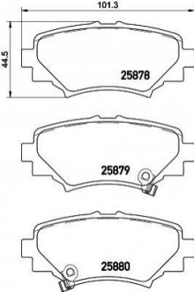 NP5035 NISSHINBO Колодки тормозные дисковые Mazda 3 (BM, BN) (13-) (NP5035) NISSHINBO