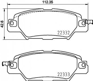 NP5051 NISSHINBO Колодки тормозные дисковые Mazda CX-5 (11-) (NP5051) NISSHINBO