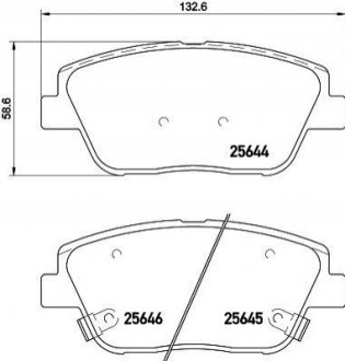 NP6049 NISSHINBO Колодки тормозные дисковые передние Kia Optima 2.0, 2.4 (10-) (NP6049) NISSHINBO