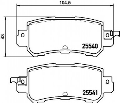 NP5052 NISSHINBO Колодки тормозные дисковые Mazda CX-3 (DK) (15-) (NP5052) NISSHINBO