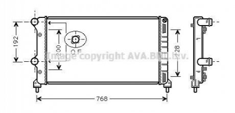 FTA2250 AVA COOLING Радиатор охлаждения двигателя