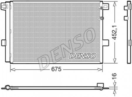 DCN32065 DENSO Радиатор кондиционера