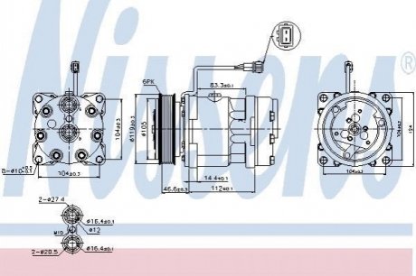 89083 NISSENS Компрессор кондиционера