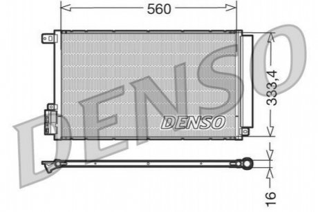 DCN13109 DENSO Конденсер кондиціонера