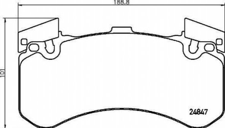 P85 136 BREMBO Гальмівні колодки дискові