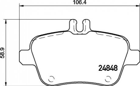 P50 140 BREMBO Гальмівні колодки дискові