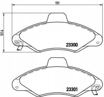 P24 045 BREMBO Гальмівні колодки дискові