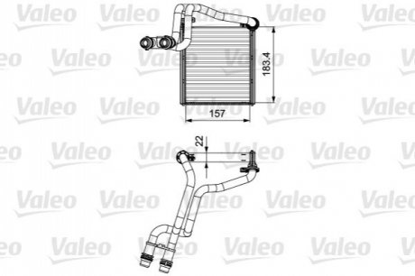 811536 Valeo Радіатор пічки