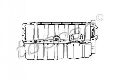 109615 TOPRAN / HANS PRIES Піддон оливний (без отвору для датчика)